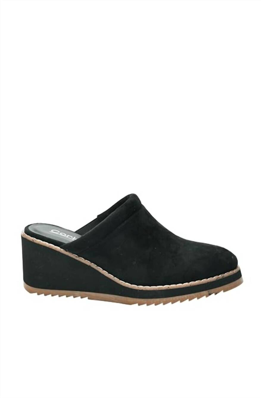 NEW CORKYS FOOTWEAR women's skedaddle heeled mule in black